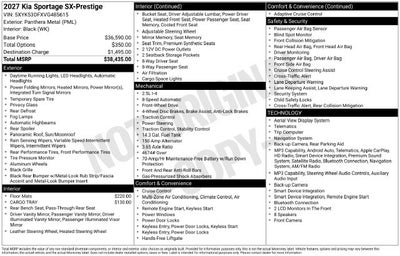 2027 Kia Sportage SX-Prestige