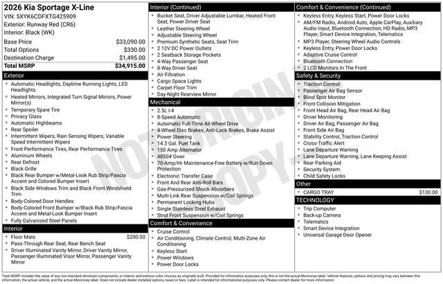 2026 Kia Sportage X-Line