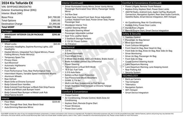 2024 Kia Telluride EX