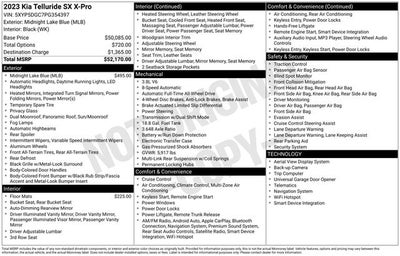 2023 Kia Telluride SX X-Pro