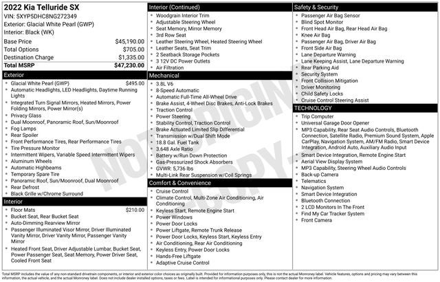 2022 Kia Telluride SX