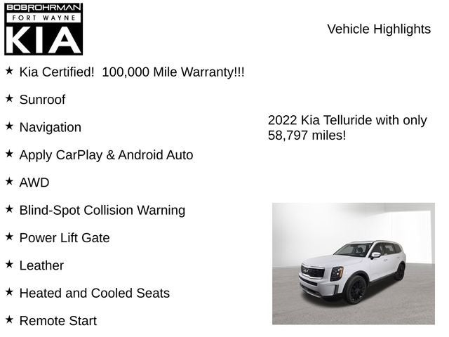 2022 Kia Telluride SX