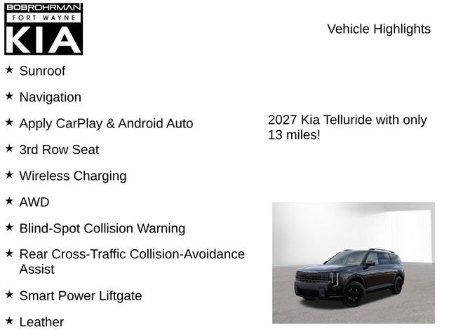 2027 Kia Telluride X-Line EX