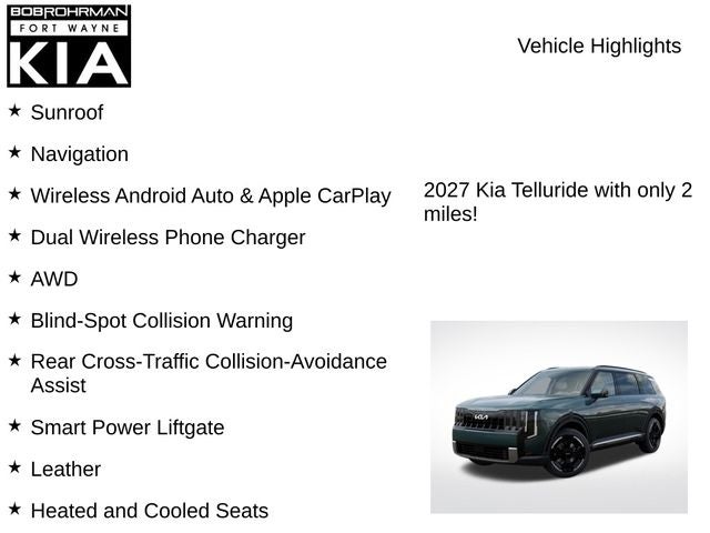 2027 Kia Telluride EX