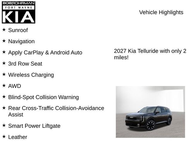 2027 Kia Telluride S