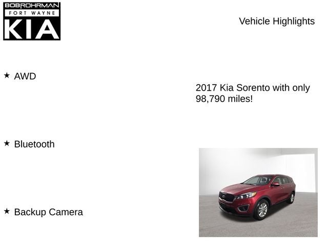 2017 Kia Sorento LX