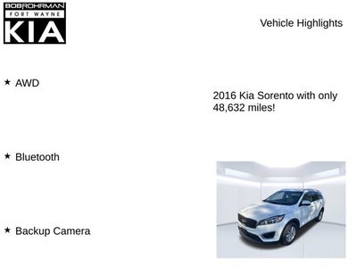 2016 Kia Sorento LX