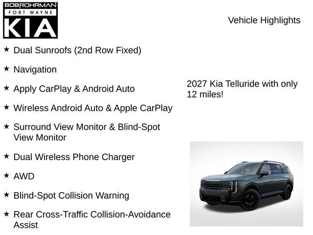 2027 Kia Telluride Hybrid X-Line SX Prestige