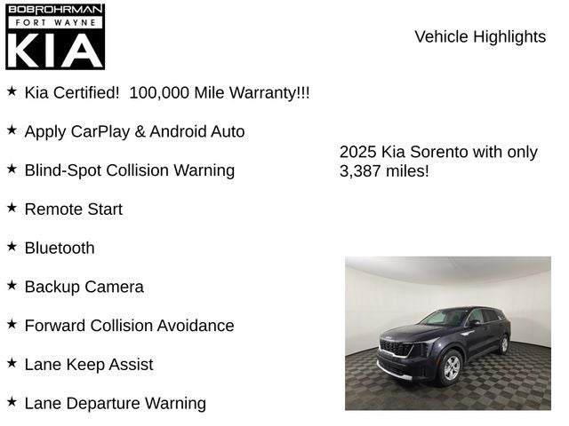 2025 Kia Sorento LX
