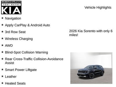 2026 Kia Sorento EX