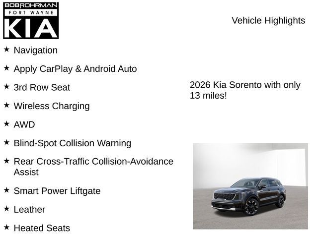 2026 Kia Sorento EX