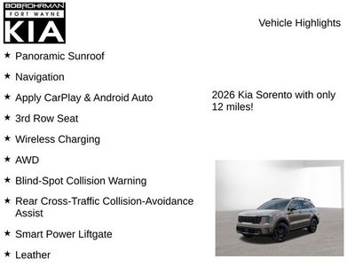 2026 Kia Sorento X-Line EX