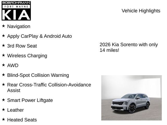 2026 Kia Sorento EX