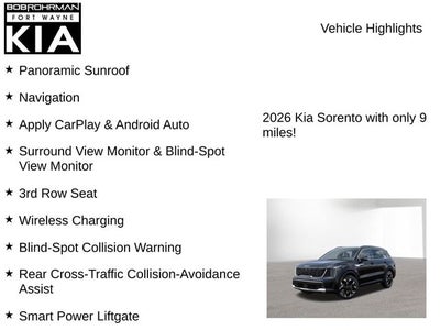 2026 Kia Sorento SX