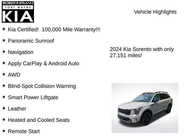 2024 Kia Sorento X-Line SX