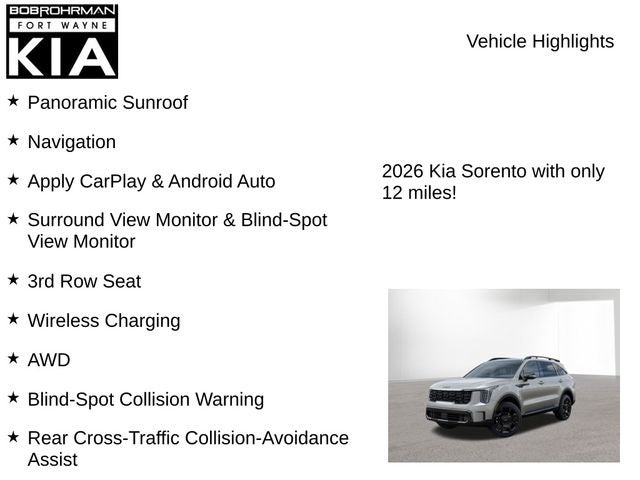 2026 Kia Sorento X-Line SX