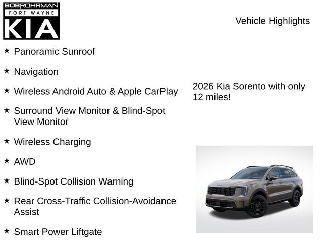 2026 Kia Sorento X-Line SX Prestige