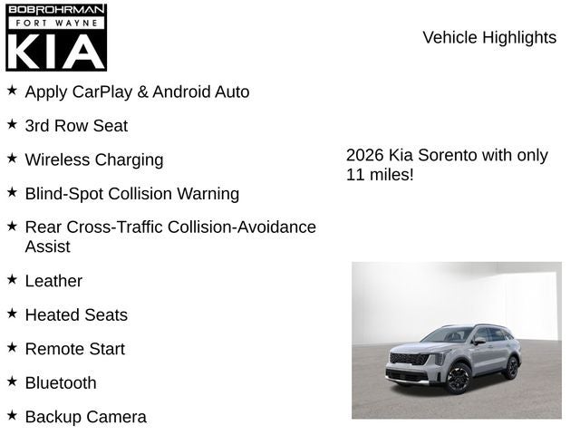2026 Kia Sorento S