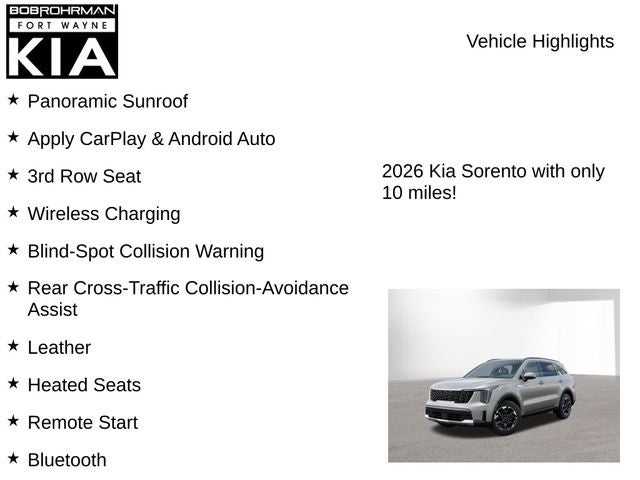 2026 Kia Sorento S