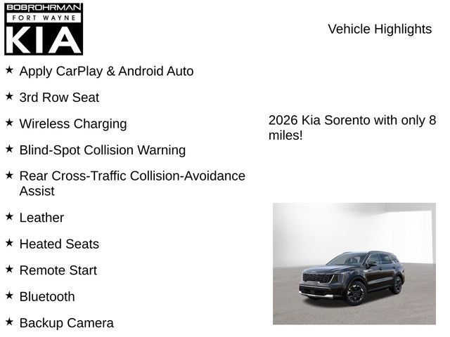 2026 Kia Sorento S