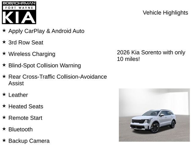 2026 Kia Sorento S