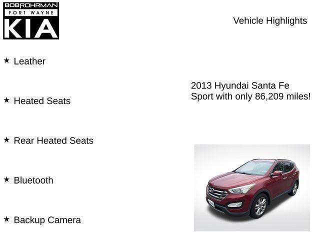 2013 Hyundai Santa Fe Sport 2.0L Turbo