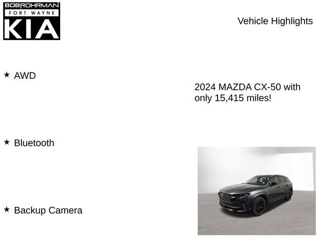 2024 Mazda Mazda CX-50 2.5 S Select Package