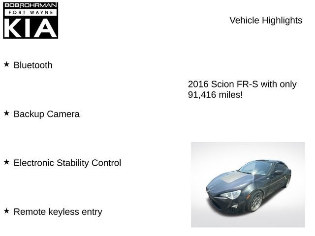 2016 Scion FR-S Base
