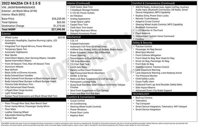 2022 Mazda Mazda CX-5 2.5 S