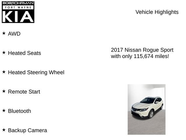 2017 Nissan Rogue Sport SV