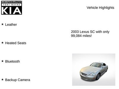 2003 Lexus SC 430