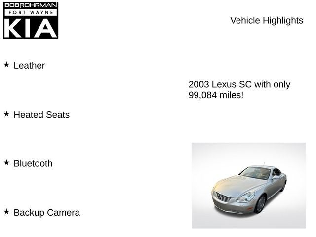 2003 Lexus SC 430