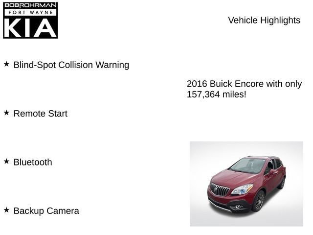 2016 Buick Encore Sport Touring