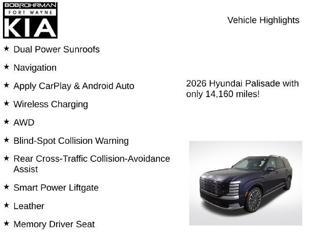 2026 Hyundai Palisade Hybrid Calligraphy