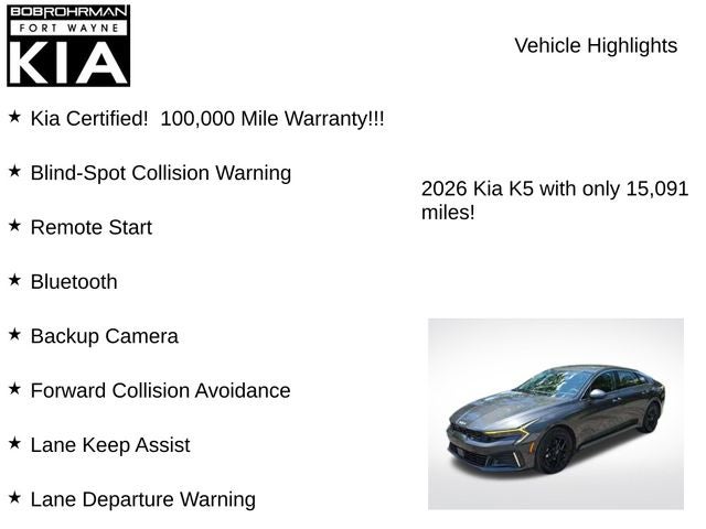 2026 Kia K5 LXS