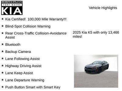 2025 Kia K5 LXS