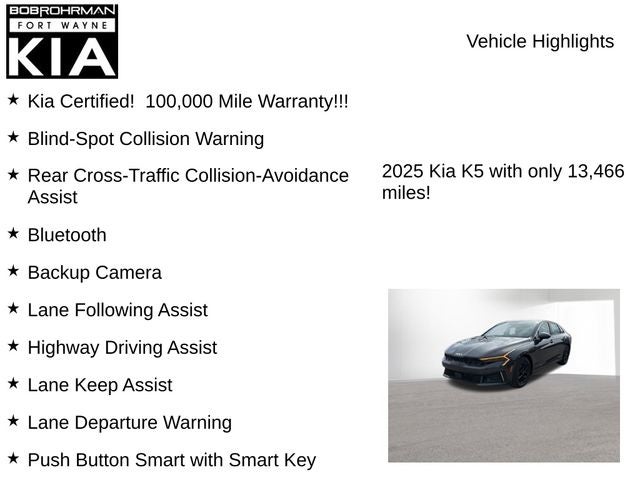 2025 Kia K5 LXS