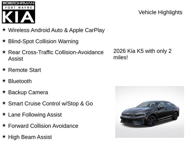 2026 Kia K5 LXS