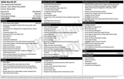 2026 Kia K5 GT