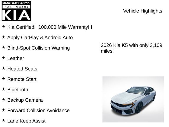 2026 Kia K5 GT-Line