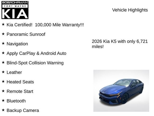 2026 Kia K5 GT-Line