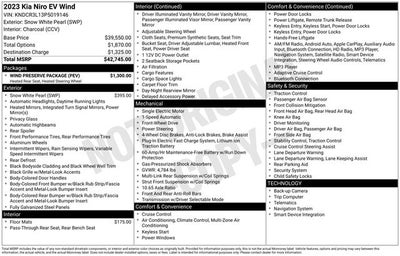 2023 Kia Niro EV Wind