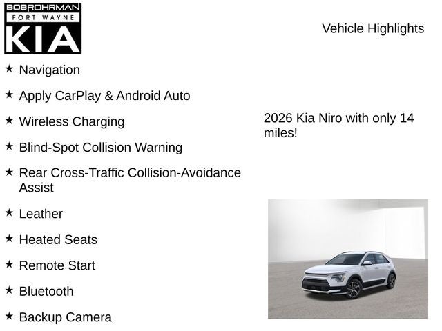 2026 Kia Niro EX