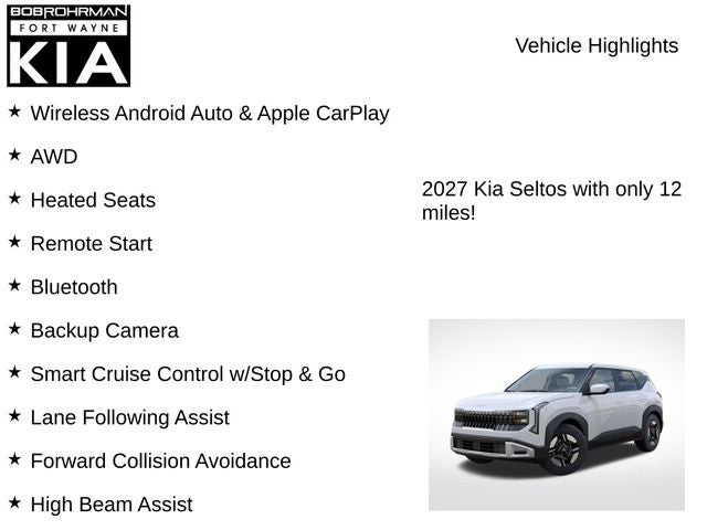 2027 Kia Seltos LX
