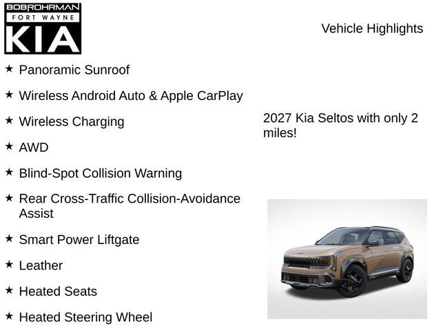 2027 Kia Seltos X-Line S