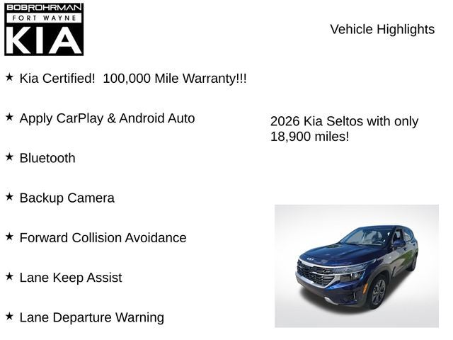 2026 Kia Seltos LX