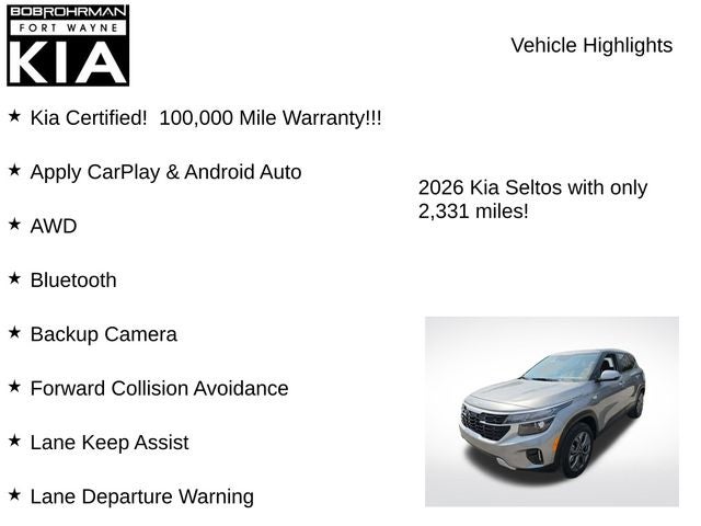 2026 Kia Seltos LX