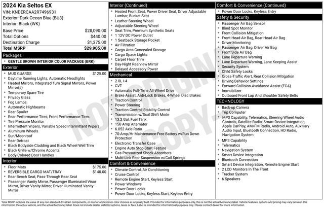 2024 Kia Seltos EX