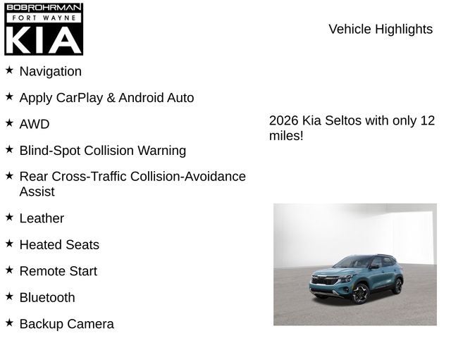 2026 Kia Seltos S