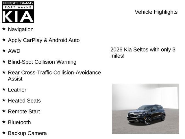 2026 Kia Seltos S